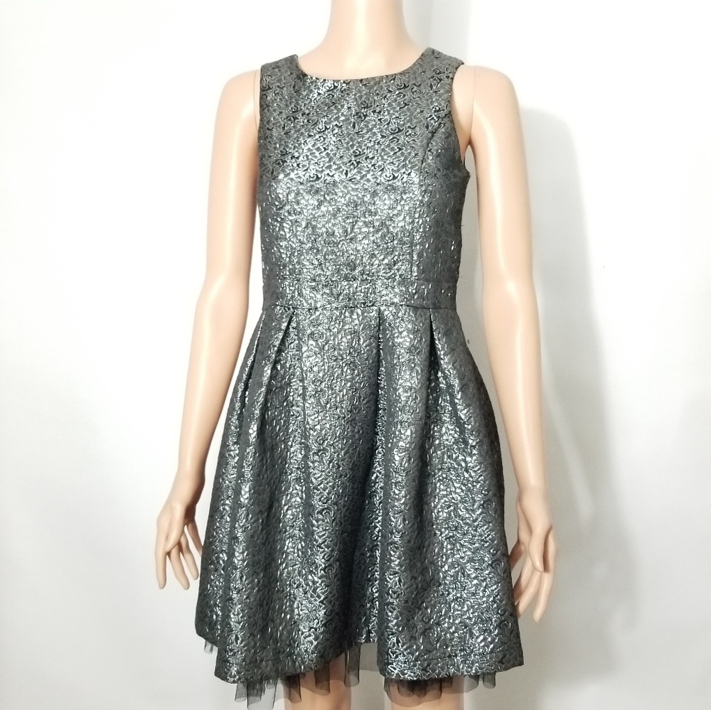 Girls Ruby and Bloom Dress size 14 Black Silver